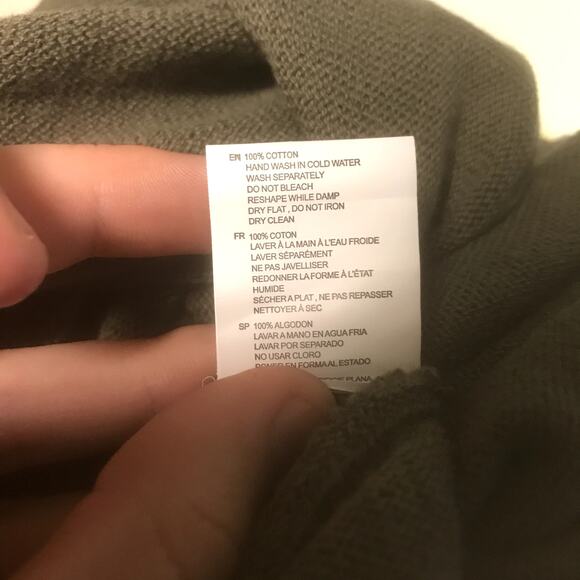 Cloth By Design NWT Oversized Knit Sweater Ribbon Green Stretch Small - Picture 4 of 5